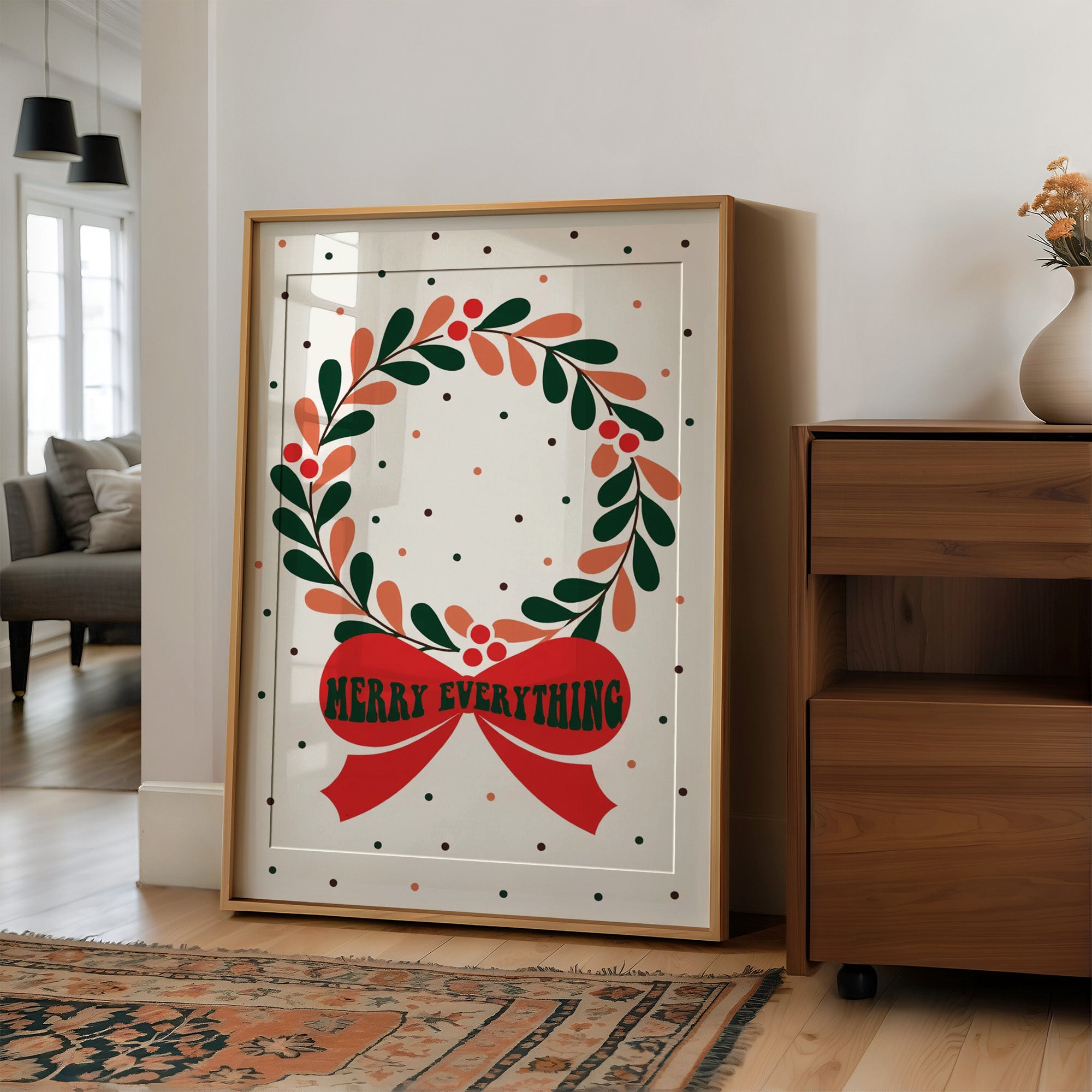 Modernist Wreath Portrait