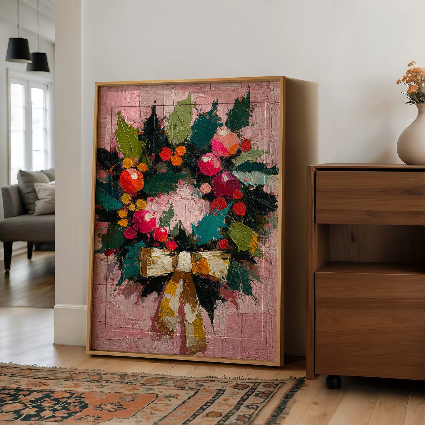 Wreath of Winter Blooms