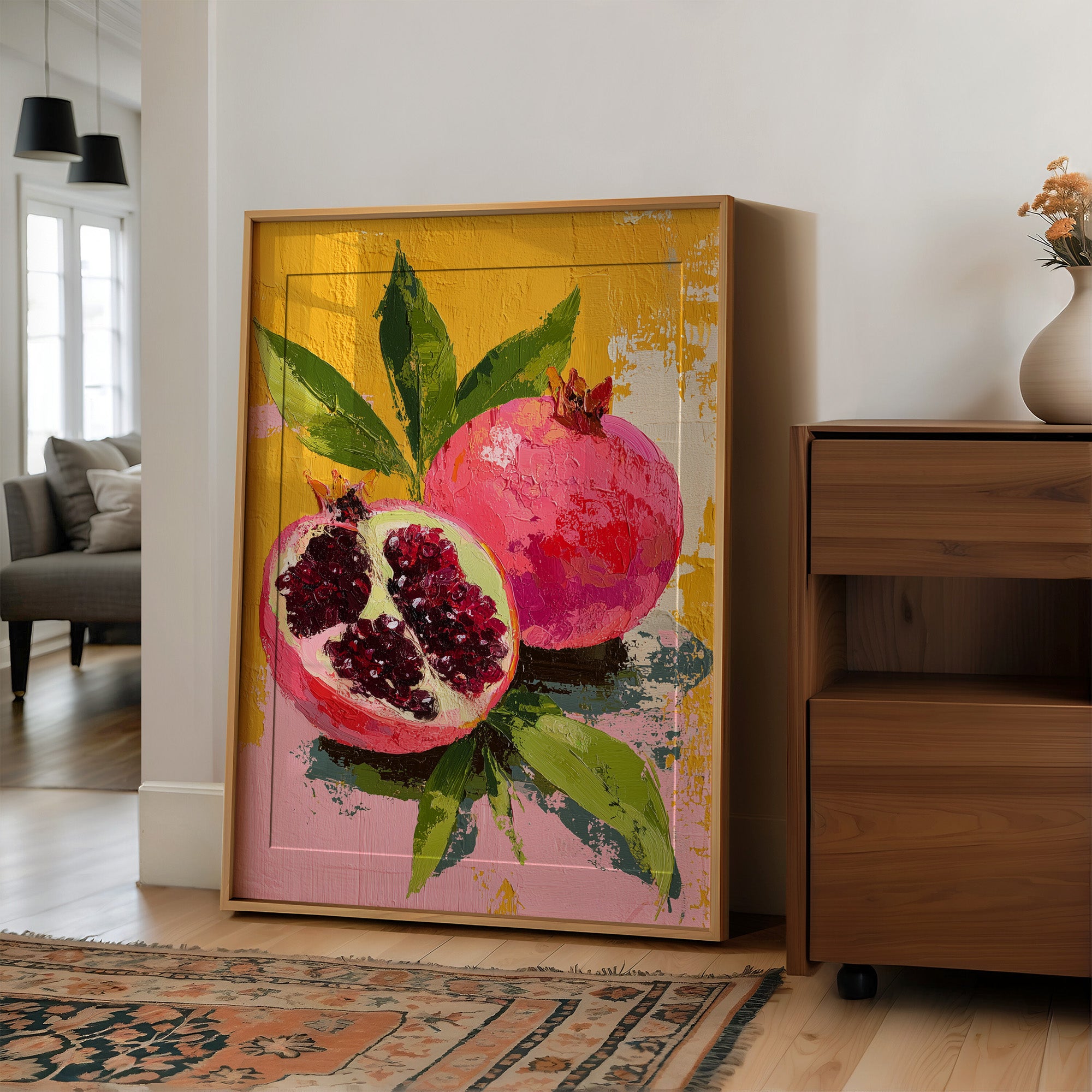 Pomegranate in Sunlight