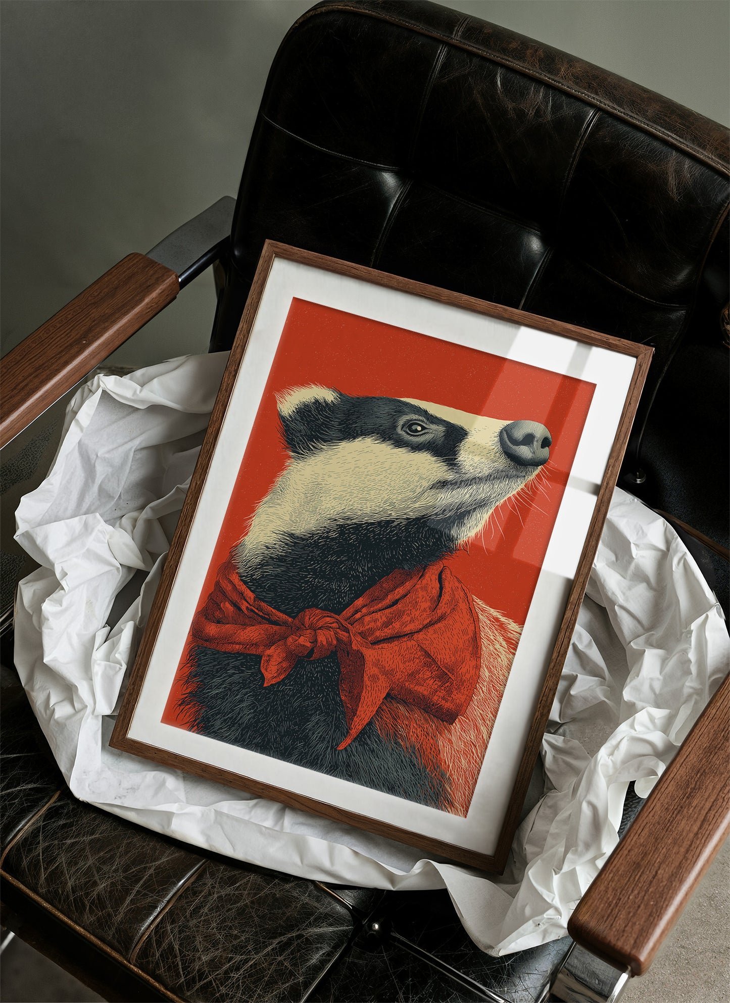 Badger in Crimson Wild