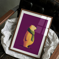 Golden Bear in Green Scarf
