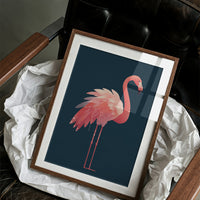 Flamingo Draped in Starlight