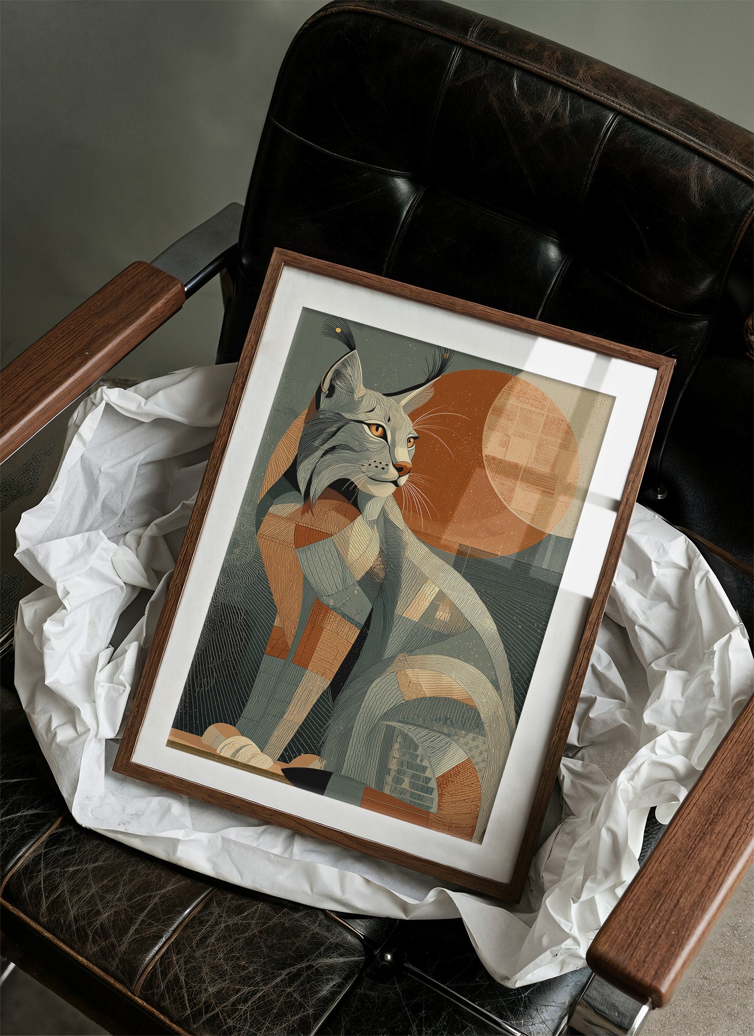 Lynx Beneath a Copper Moon