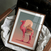 Pink Camel at Sunset