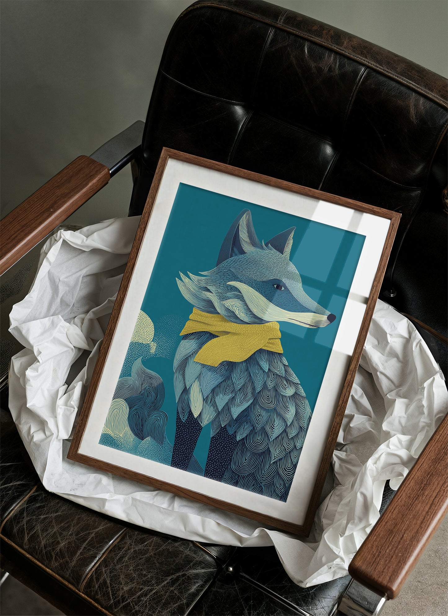 Fox Wrapped in Moonlight