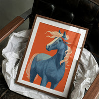 Blue Horse, Fire-Toned Mane