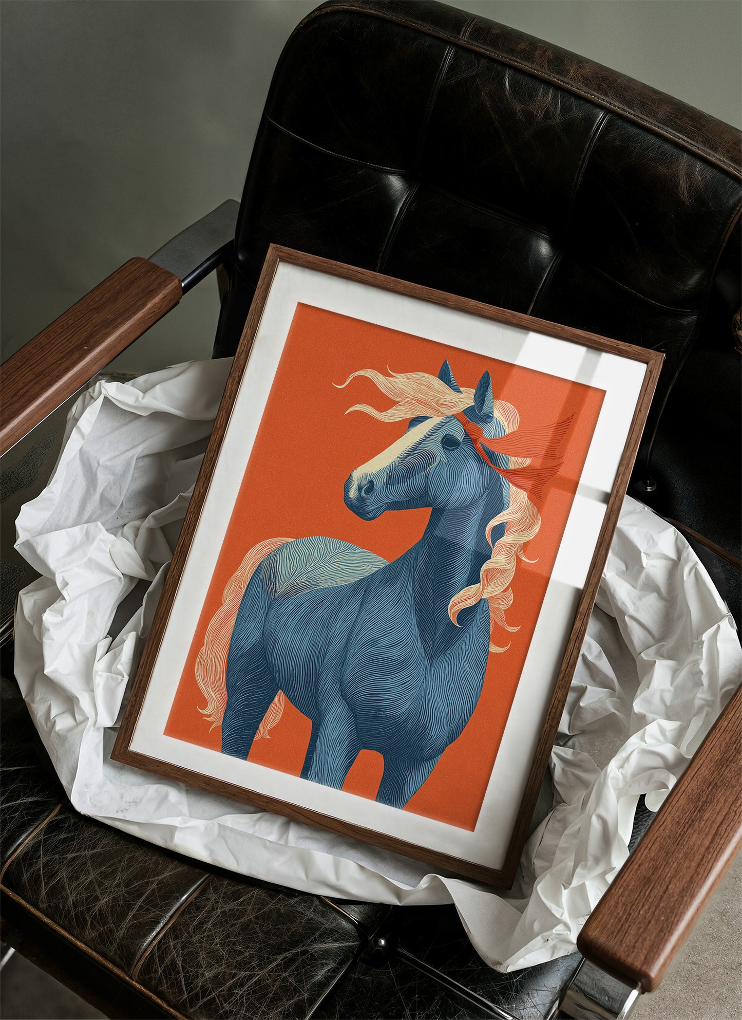 Blue Horse, Fire-Toned Mane