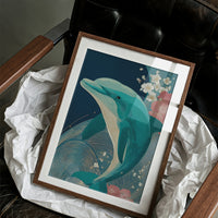 Dolphin Among Cherry Blooms