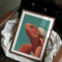 Sea Turtle in a Sun Hat