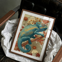 Chameleon, Vintage Botanical Study
