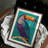 Toucan, Teal and Plum