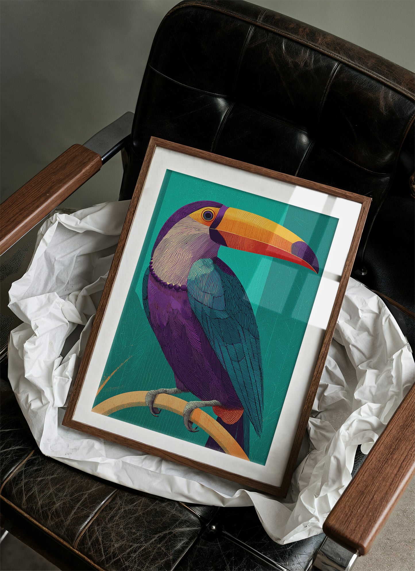 Toucan, Teal and Plum