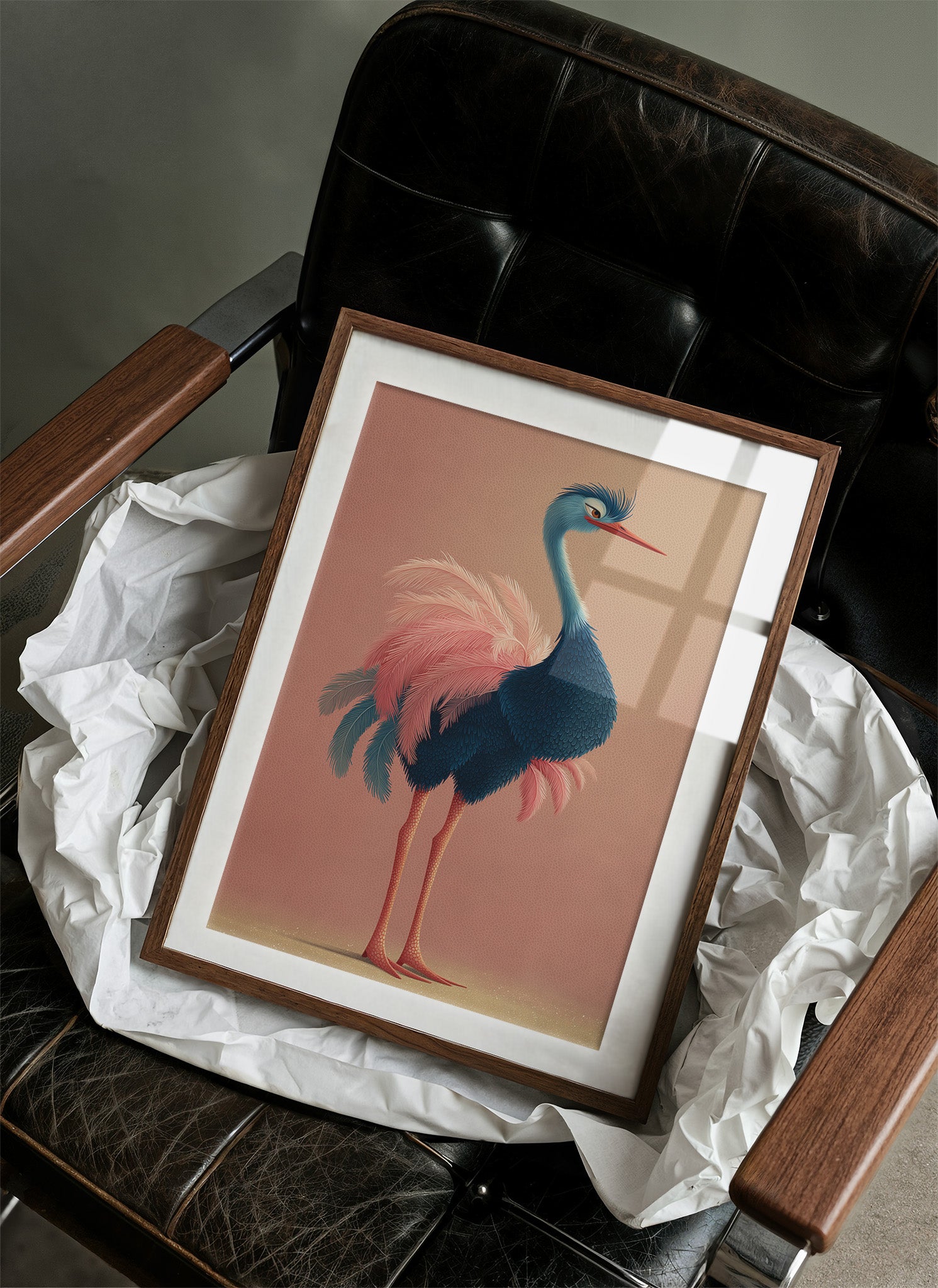 Sleepy Ostrich, Feathers Aflutter