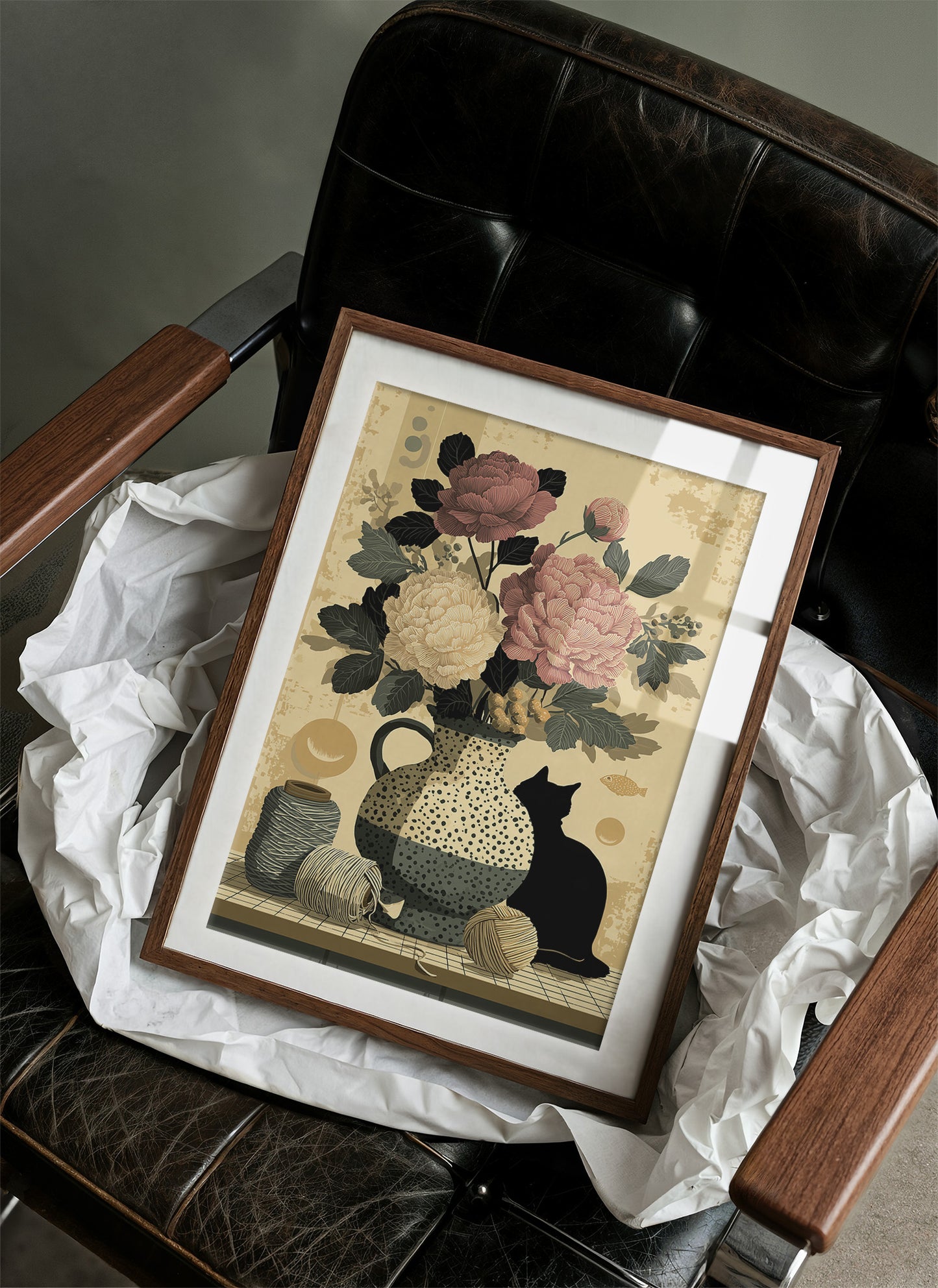 Peonies and Yarn
