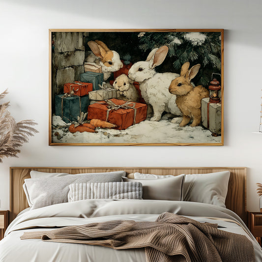 Bunnies Under the Tree