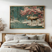 Moose Beneath the Blossoms