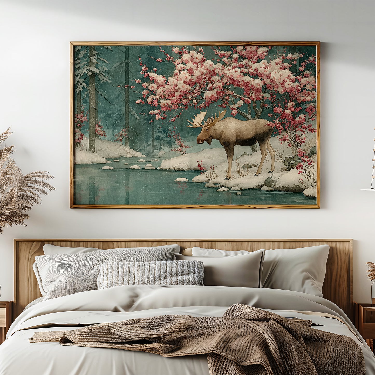 Moose Beneath the Blossoms
