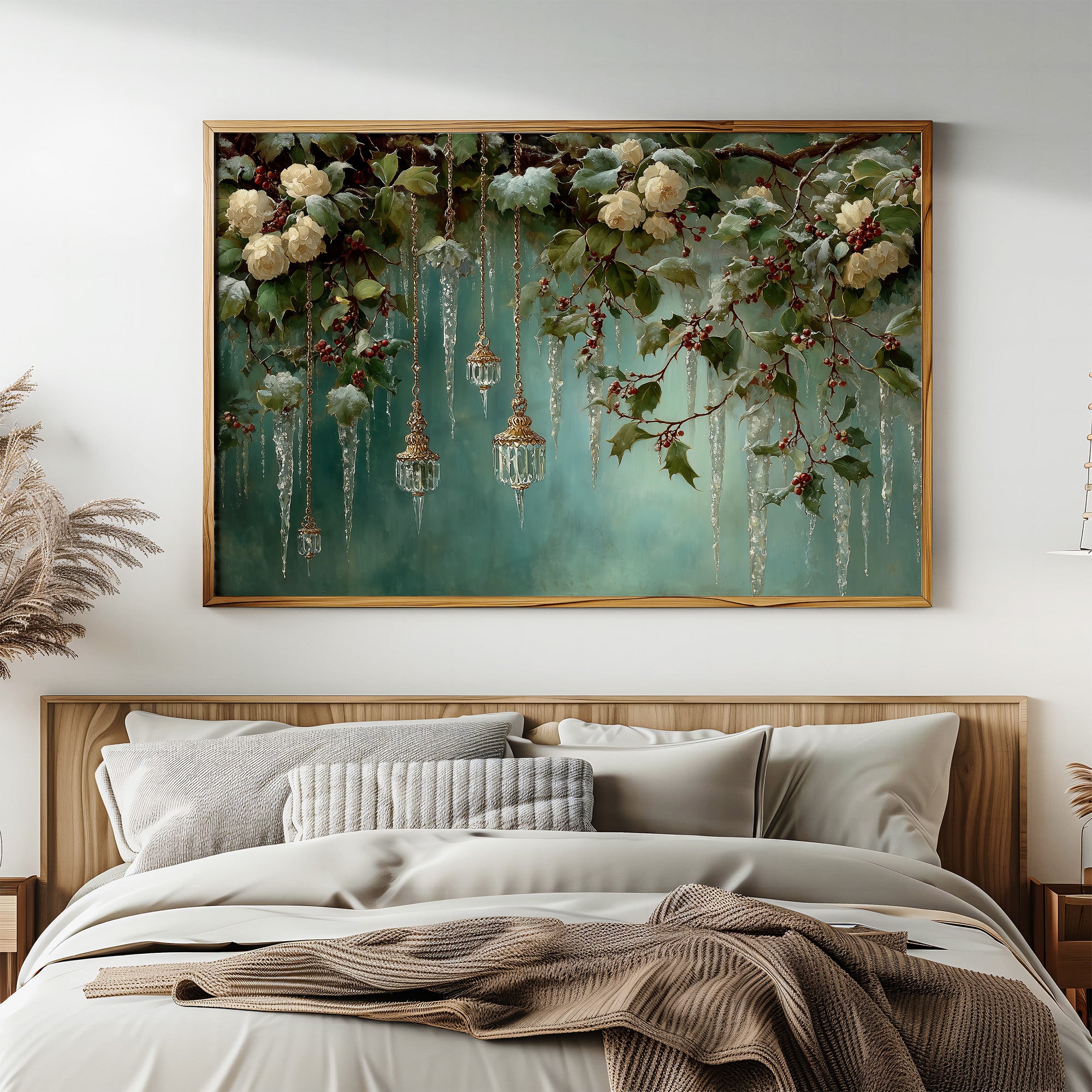 Winter Roses Hung With Crystal