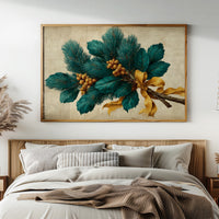 Pine Bough Tied With Gold Silk