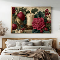 Songbird by Candlelight and Peonies
