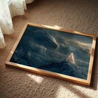 Ice Dragon Over Winter Peaks