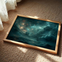 Fireworks Over the Stormy Sea