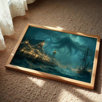 Kraken Looms Over Harbor Town