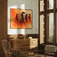 Wild Herd in Amber Dust