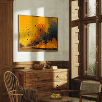 Golden Storm Abstract