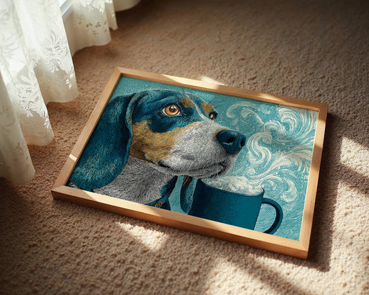 Beagle and the Steaming Mug