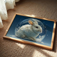 Rabbit Inside a Snow Globe