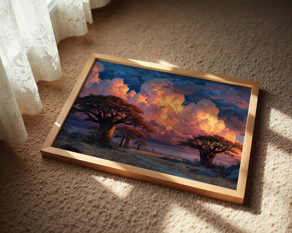 Baobabs Watch the Sky Catch Fire
