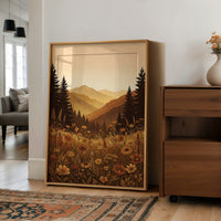 Golden Hour Meadow: Wildflowers Ignore Bedtime