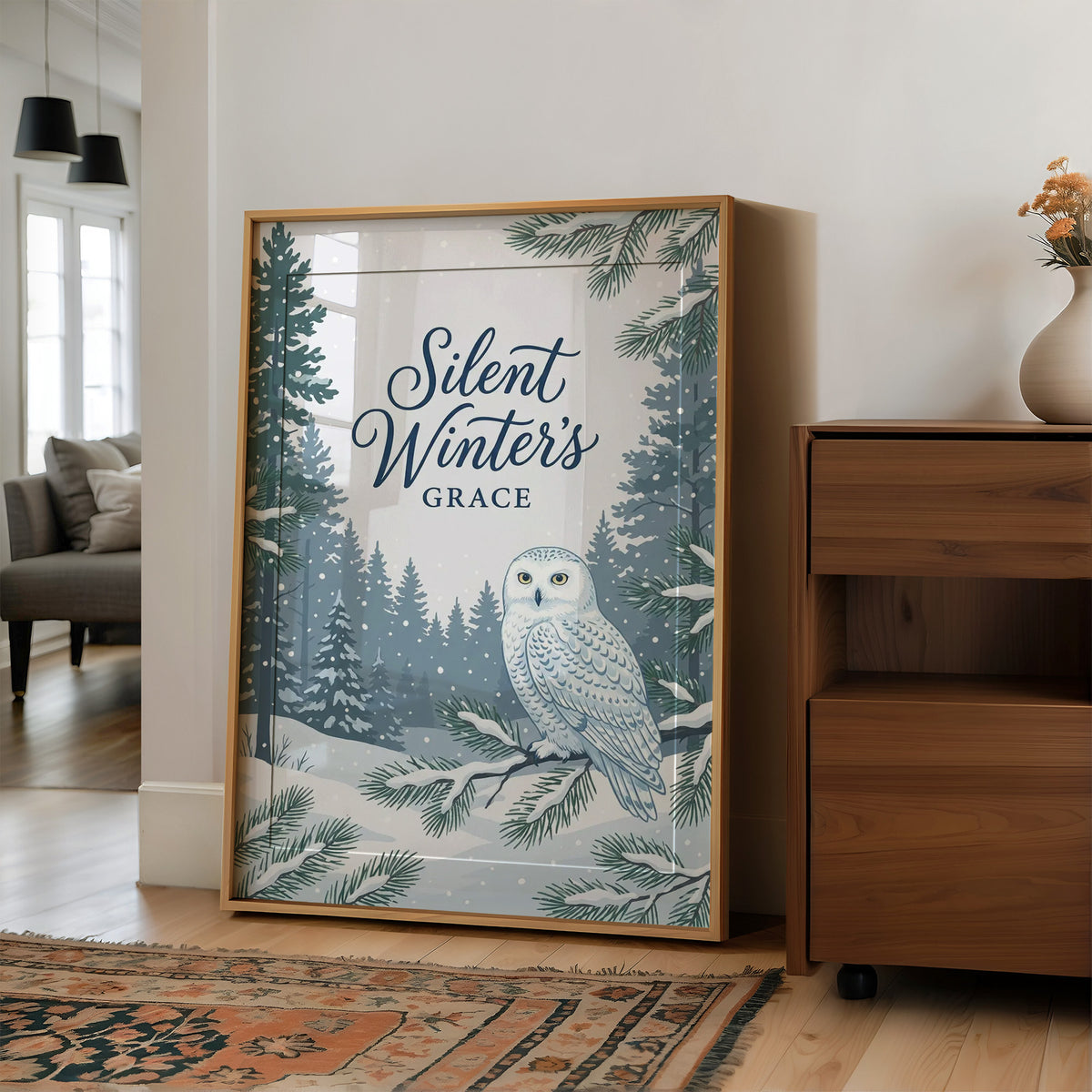 Silent Winter’s Grace: Owl Unimpressed