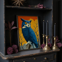 Unimpressed at Sunset: Owl Judges Quietly
