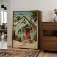 Holly Jolly Bungalow: Lights Strung Palm to Palm