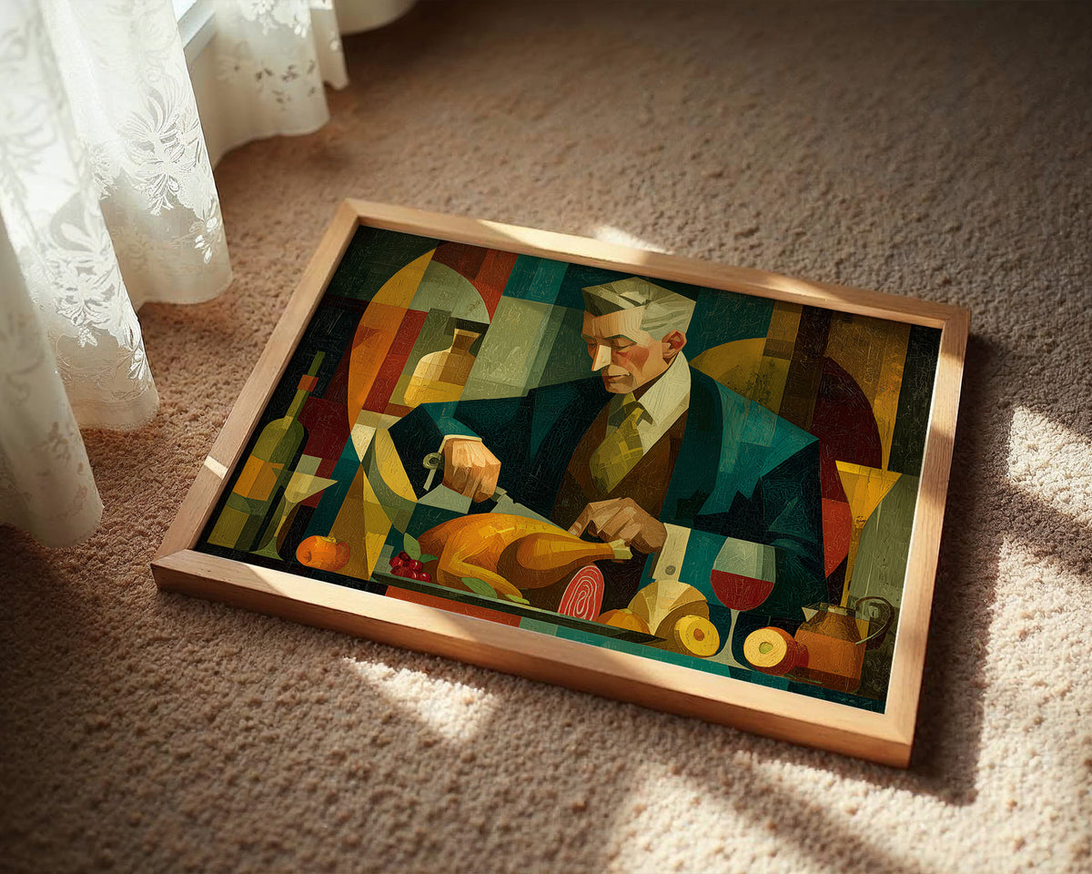 Grandpa Takes Carving Very Seriously
