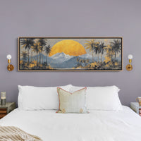 Golden Sun Beyond The Palms
