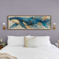 Midnight Whale In Golden Tides
