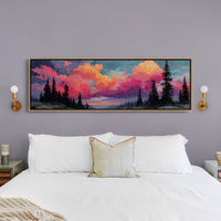 Crimson Skies Over Silent Pines