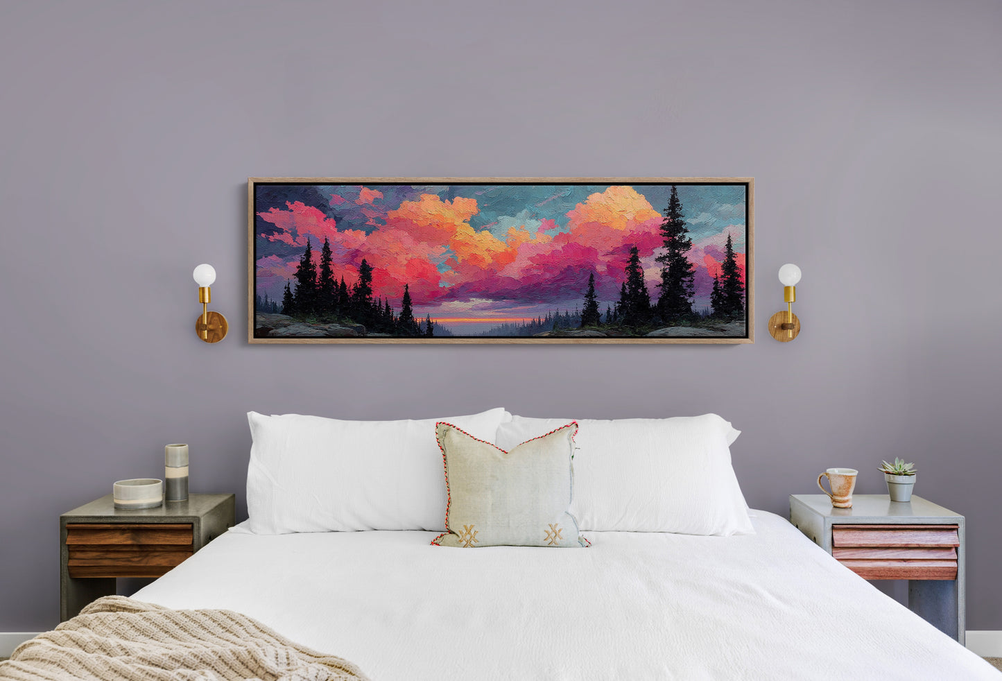 Crimson Skies Over Silent Pines
