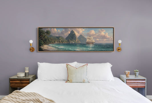 Sails Beneath Emerald Peaks