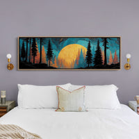 Golden Moon Over Timberline