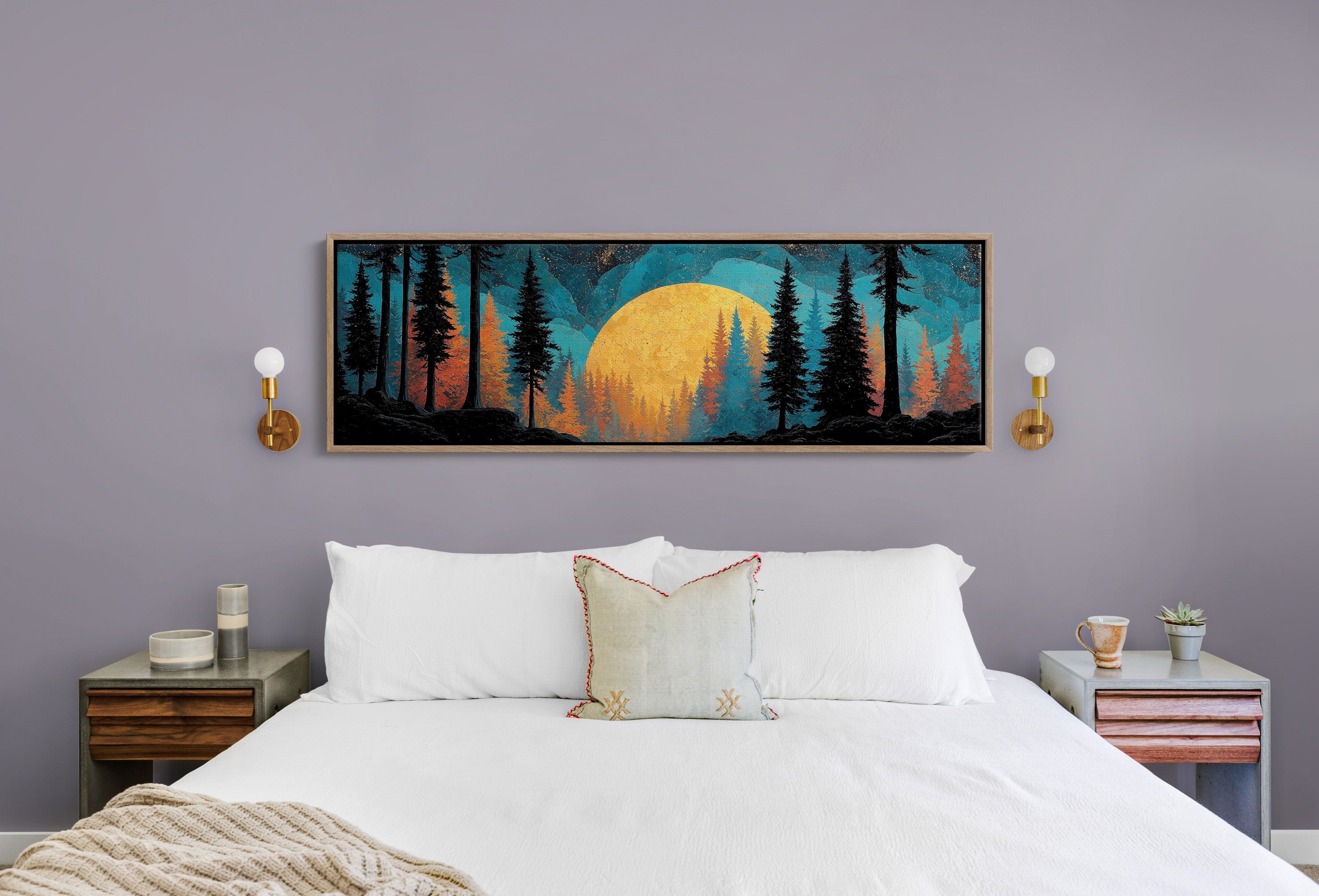 Golden Moon Over Timberline
