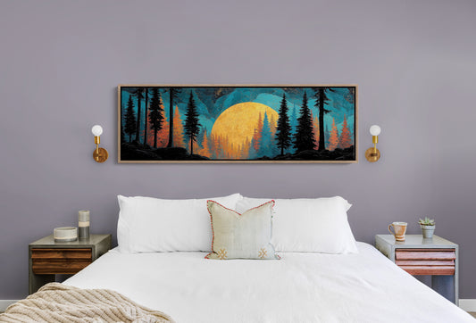 Golden Moon Over Timberline