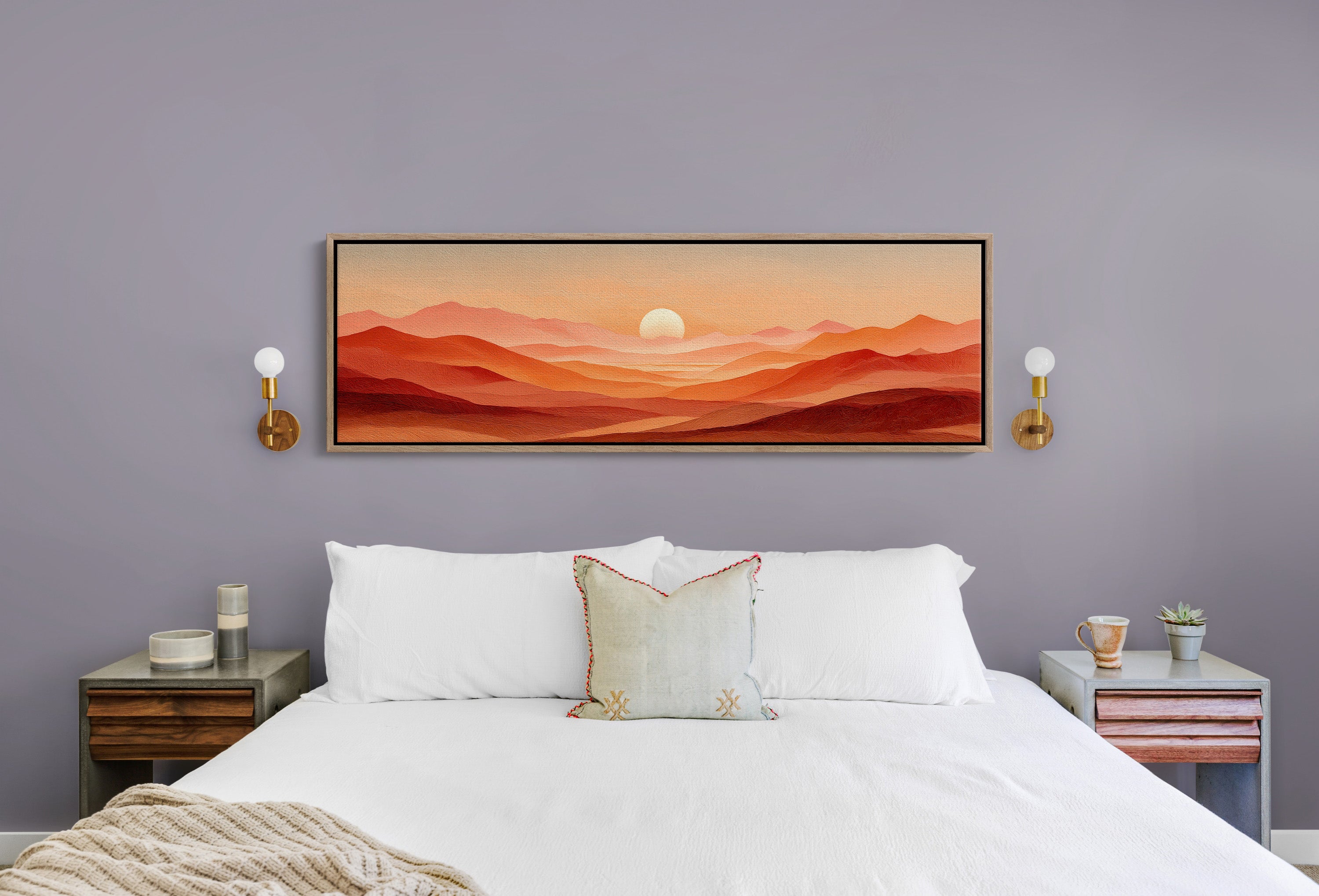 Sunset Waves of Amber Hills