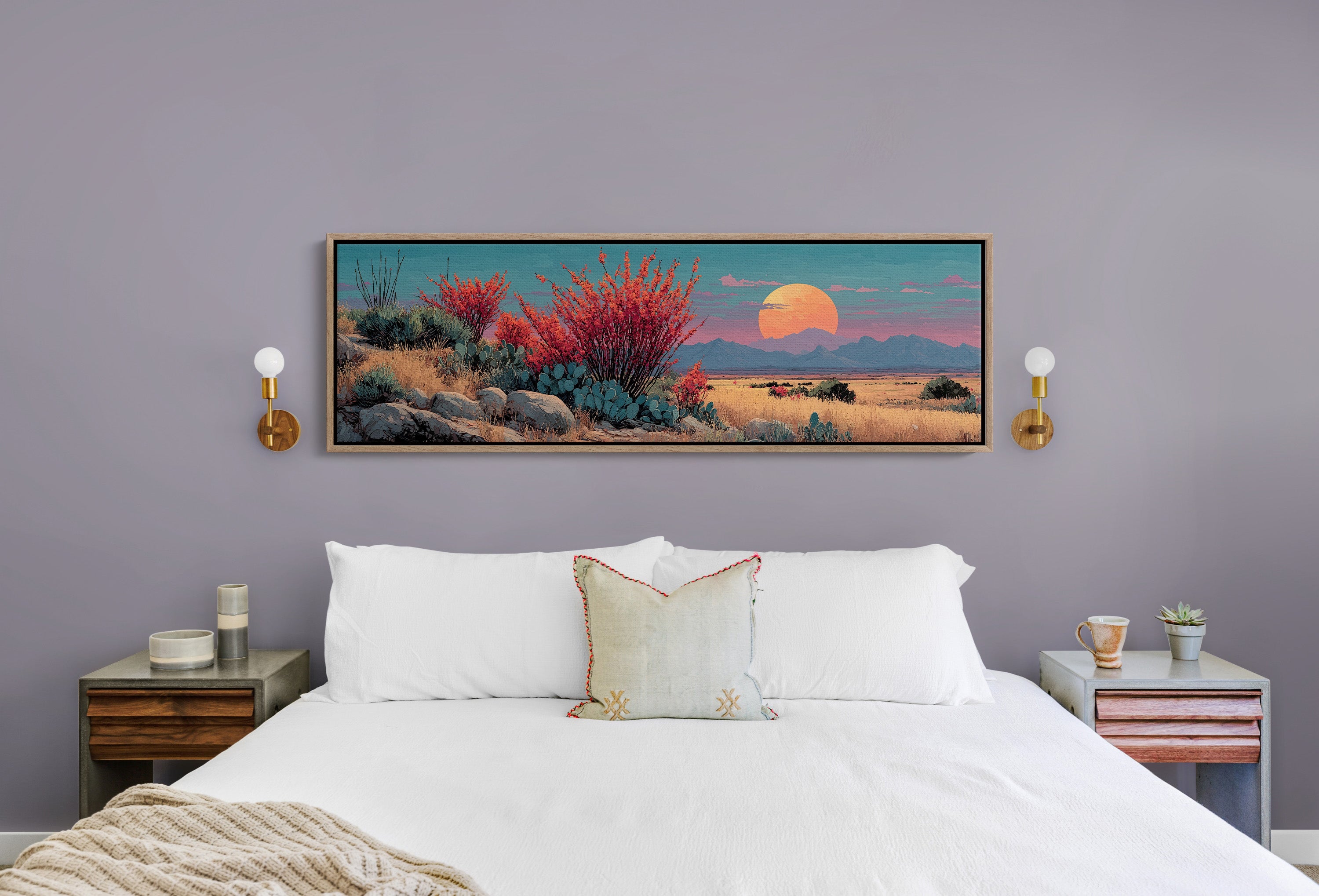 Desert Bloom at Sundown