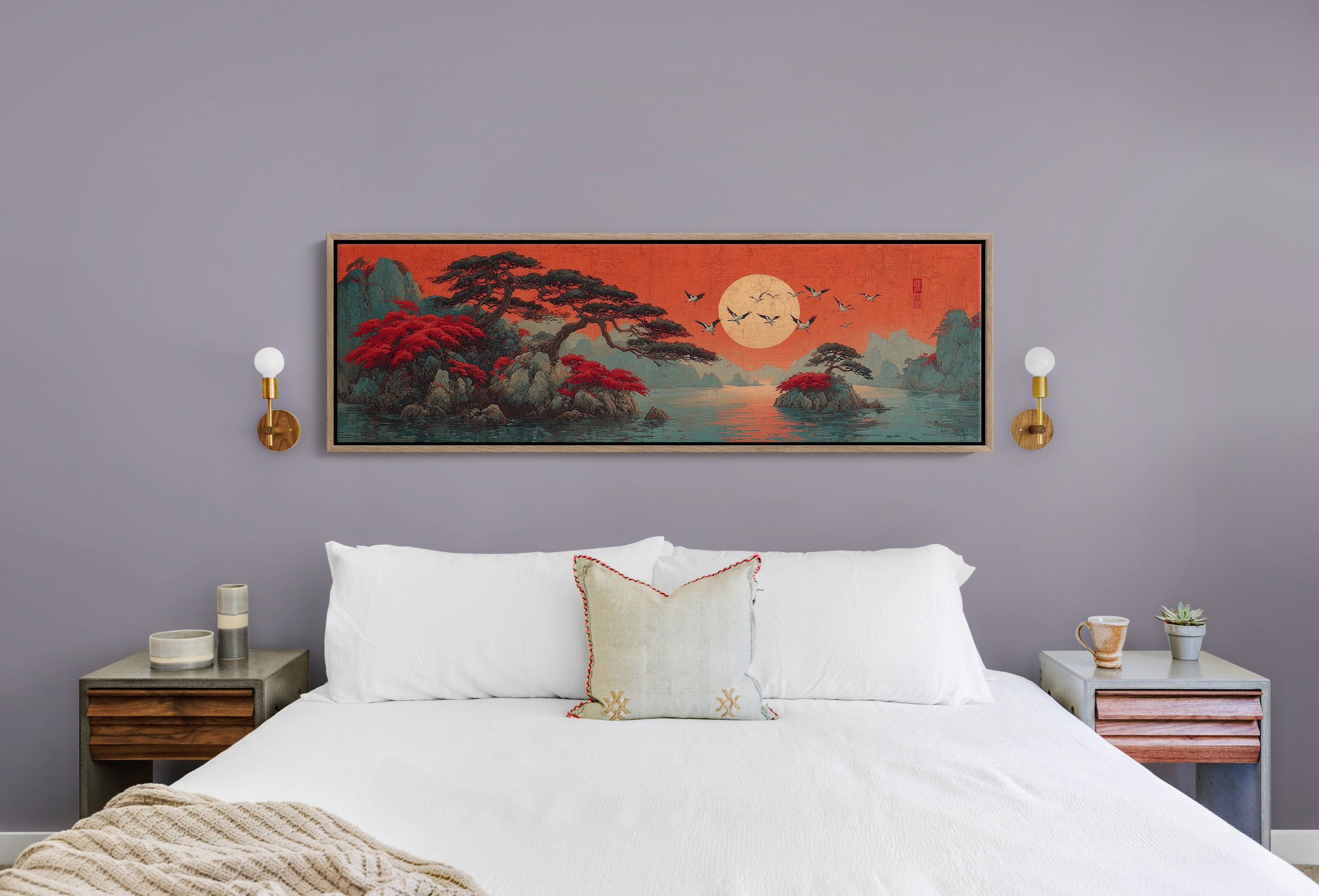 Crimson Sun Over Quiet Isles