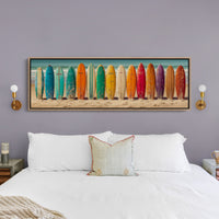 Vintage Surfboard Rainbow