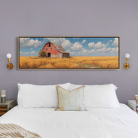 Golden Fields Red Barn